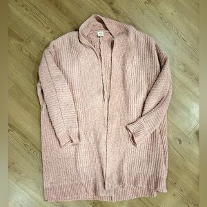 Cozy Pink Hooded Sweater